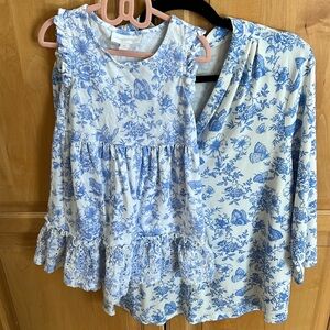 Mommy & Me matching dress and blouse